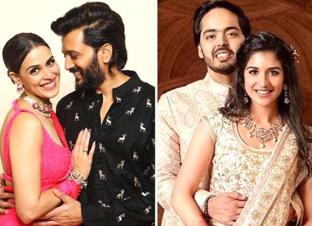 Riteish Deshmukh and his wife Genelia pen heartfelt messages to soon-to-be bride Radhika Merchant and groom Anant Ambani