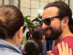 Saif Ali Khan & Kareena Kapoor gets clicked with kids at the airport