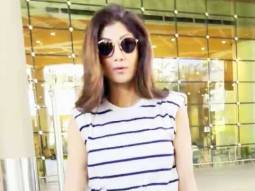 Shilpa Shetty opts for a casual airport look as she gets clicked by paps