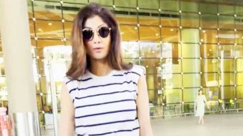 Shilpa Shetty opts for a casual airport look as she gets clicked by paps