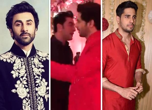 Ranbir Kapoor and Sidharth Malhotra exchange a warm hug at Anant Ambani-Radhika Merchant's sangeet