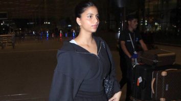 Mixing comfort with style Suhana Khan gets clicked at the airport
