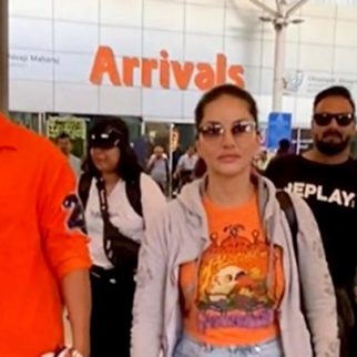 Sunny Leone's comfy casual airport look gives relaxed vibes