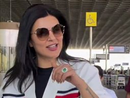 Sushmita Sen greets paps as she gets clicked with Rohman Shawl at the airport