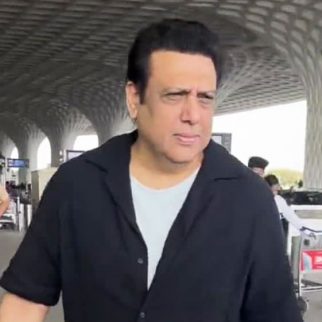 The eternal superstar Govinda gets clicked at the airport by paps