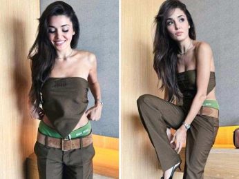 Turkish actress Hande Erçel keeps it chic in brown Miu Miu outfit during Mumbai visit, see pics