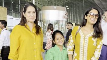 Twinning! Geeta Basra & Sagarika Ghatge get clicked at the airport