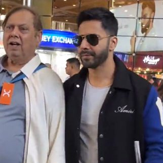 Varun Dhawan gets clicked with family as they return from Jamnagar