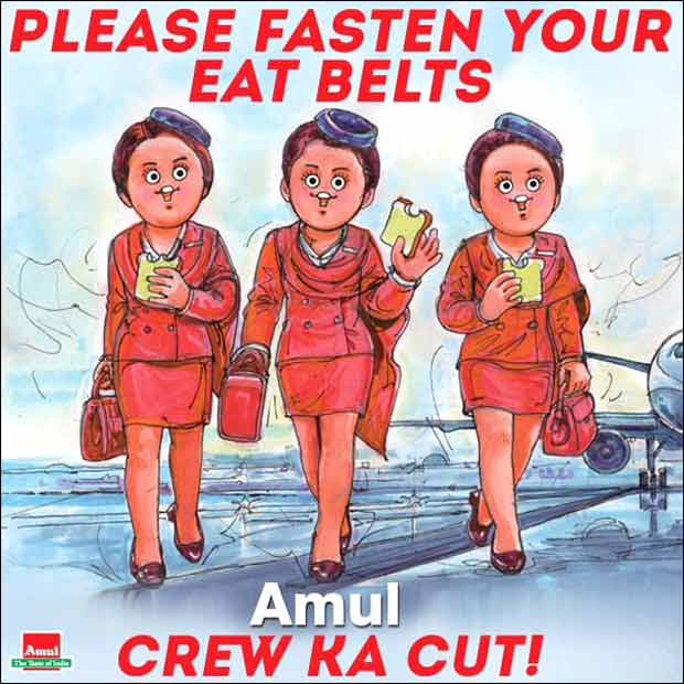 Amul honours Tabu, Kareena Kapoor Khan and Kriti Sanon starrer Crew with witty topical