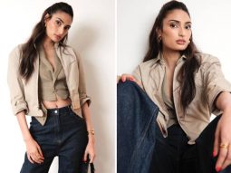 Athiya Shetty channels 90s vibes with chic yet comfy high-waisted denim and cropped vest