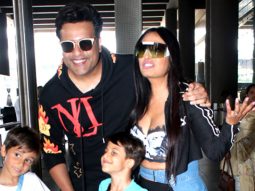 Aww such a cute family! Krushna Abhishek hugs his wife and kids at the airport