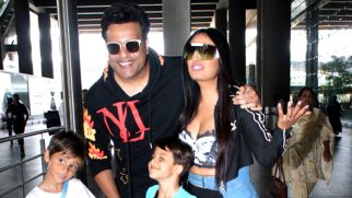 Aww such a cute family! Krushna Abhishek hugs his wife and kids at the airport