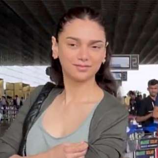 Cute! Aditi Rao Hydari poses for paps as she gets clicked at the airport