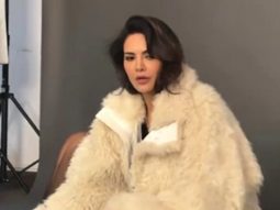 Esha Gupta knows how to rock the furry look with utmost elegance