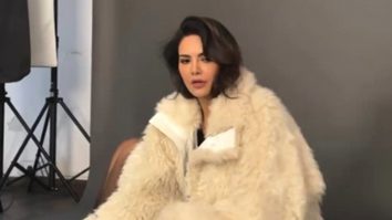 Esha Gupta knows how to rock the furry look with utmost elegance