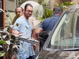 Paps capture a glimpse of Aamir Khan as he steps out in the city