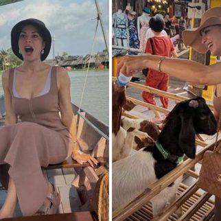 Jacqueline Fernandez enjoys the floating boat market in Pattaya, plays with baby goats, see photos and videos