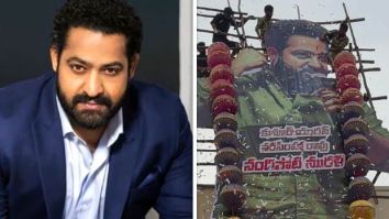 Jr. NTR’s 41st birthday surprise: Live-size poster unveiled in Hyderabad to kick off celebrations