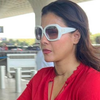 Kajol opts for a casual airport look as she gets clicked by paps