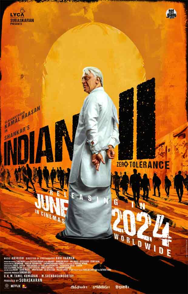 Kamal Haasan starrer Indian 2 to release in June; makers share new poster featuring ‘Senapathy'