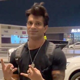 All black is the look for today! Karan Singh Grover at the airport