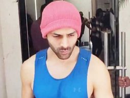 Kartik Aaryan chit chats with paps as he gets clicked post workout session