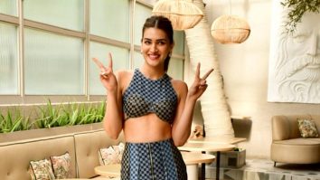 Kriti Sanon happily poses for paps as she gets clicked in a beautiful blue outfit