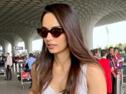 Manushi Chhillar rushes at the airport as she’s late for her flight