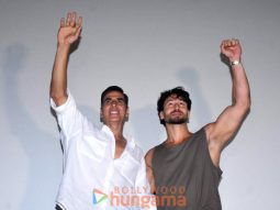 Photos: Akshay Kumar and Tiger Shroff snapped at Gaiety Galaxy theatre in Bandra