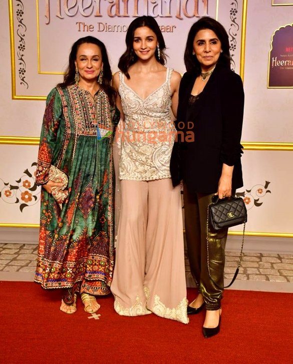 photos alia bhatt aditi rao hydari manisha koirala sanjay leela bhansali and others grace the premiere of heeramandi 3