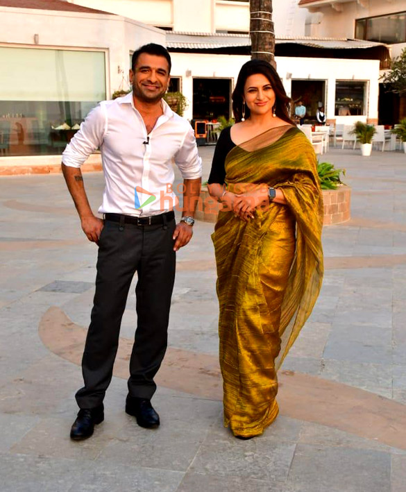 Photos: Divyanka Tripathi and Eijaz Khan snapped promoting their show Adrishyam: The Invisible Heroes