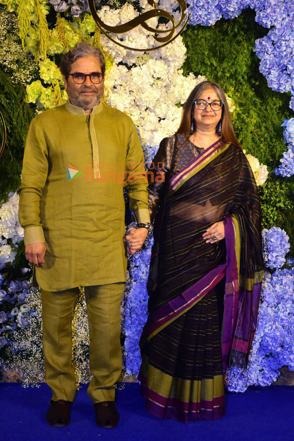 photos producer anand pandit and family snapped with daughter aishwarya and son in law sahil at their wedding reception 12 2