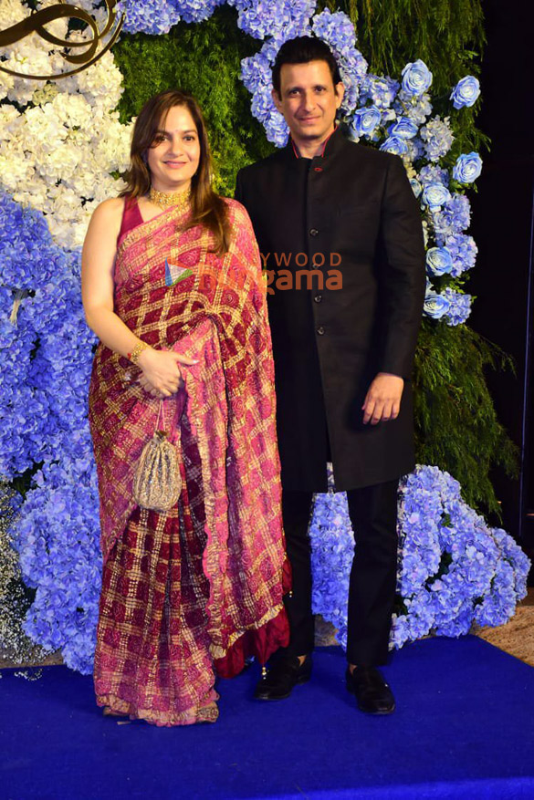 photos producer anand pandit and family snapped with daughter aishwarya and son in law sahil at their wedding reception 9 2