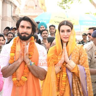 Photos: Ranveer Singh, Kriti Sanon and Manish Malhotra visit Kashi Vishwanath temple to seek blessings