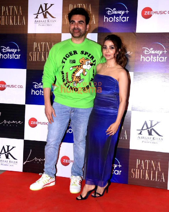 photos raveena tandon arbaaz khan chandan roy sanyal and others snapped at the success bash of patna shuklla 10