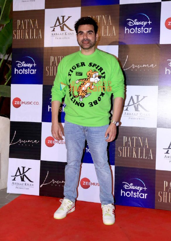 photos raveena tandon arbaaz khan chandan roy sanyal and others snapped at the success bash of patna shuklla 11