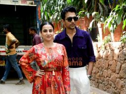 Photos: Vidya Balan and Pratik Gandhi spotted at Krome studio promoting Do Aur Do Pyaar in Bandra