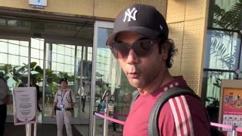 Rajkummar Rao greets paps with a smile at the airport