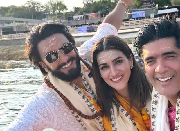 Ranveer Singh, Kriti Sanon, Manish Malhotra offer prayers at Kashi Vishwanath Temple in Varanasi, see pics and videos