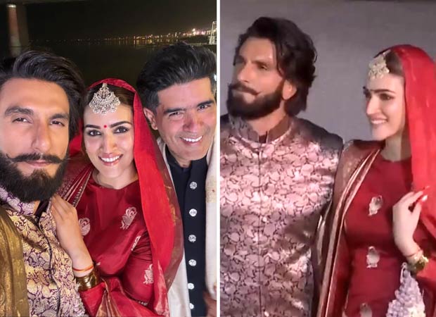 Ranveer Singh keeps it stylish in Banarasi bandhgala, Kriti Sanon dons silk lehenga for Manish Malhotra’s show in Varanasi, watch videos