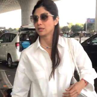 Shilpa Shetty rocks the all white look as she gets clicked with kids and mom