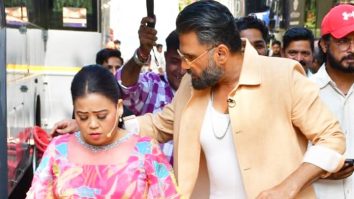 Suniel Shetty & Bharti Singh get clicked together at Dance Deewane sets