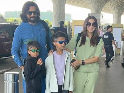 Riteish Deshmukh and Genelia’s kids steal the internet with their hairstyles, watch