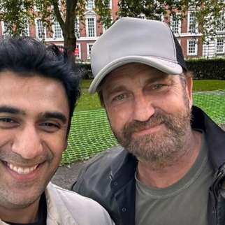 Amit Sadh meets Gerard Butler in London; calls it a "Fanboy moment"