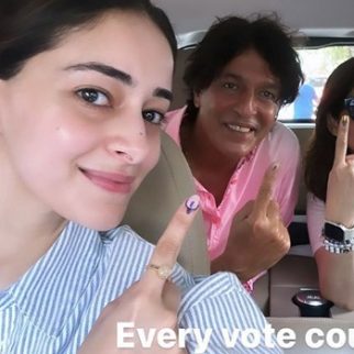 Ananya Panday flaunts her inked finger after participating in Lok Sabha Elections 2024