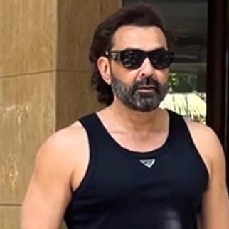 Bobby Deol poses for paps in his all black muscular look