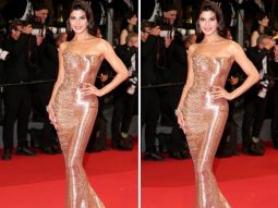 Cannes 2024: Jacqueline Fernandez exudes elegance in strapless shimmering gown by Mikael D Couture, see videos and pics