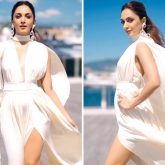 Cannes 2024 Kiara Advani makes pristine entrance in V-neckline Prabal Gurung thigh-high slit dress with statement earrings