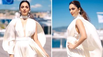 Cannes 2024: Kiara Advani makes pristine entrance in V-neckline Prabal Gurung thigh-high slit dress with statement earrings