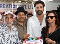 Dharmendra, Ranjeet & Johnny Lever grace the mahurat of Sonu Baggad’s debut film
